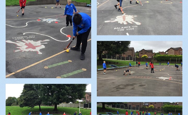 Image of Year 6 - Developing passing and receiving skills in hockey 