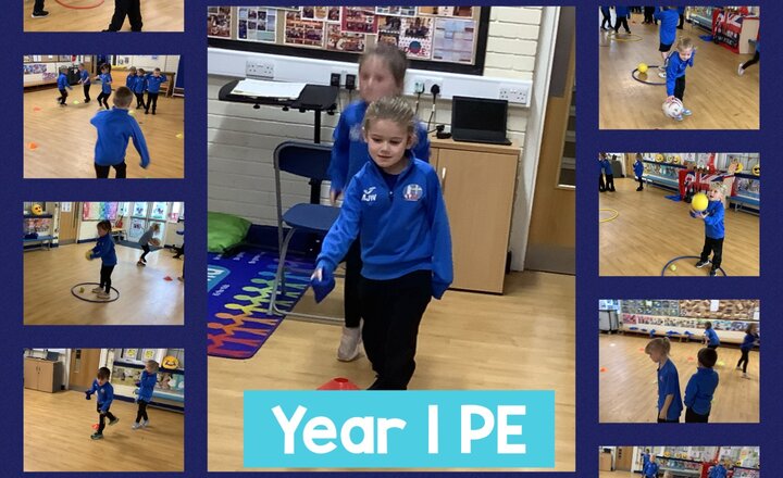 Image of Year 1 PE: Underarm throwing and side galloping 