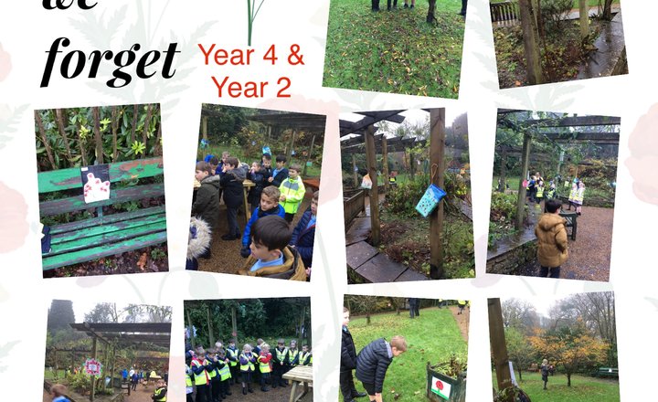 Image of Year 4 & Year 2 visit the Rose Garden