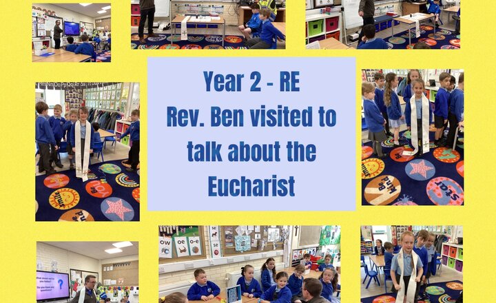 Image of Year 2 - RE - Rev. Ben Eucharist visit