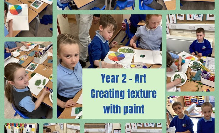 Image of Year 2 - Art - Creating texture with paint