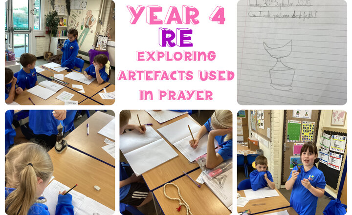 Image of Year 4 - RE: Exploring Artefacts Used in Buddhist Prayer