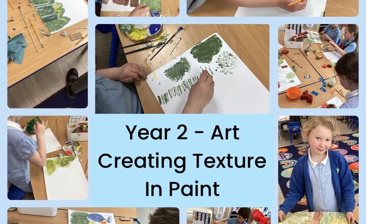 Image of Year 2 - Art - Creating Texture In Paint For A Collage
