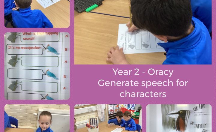Image of Year 2 - English and Oracy - Generating speech for characters
