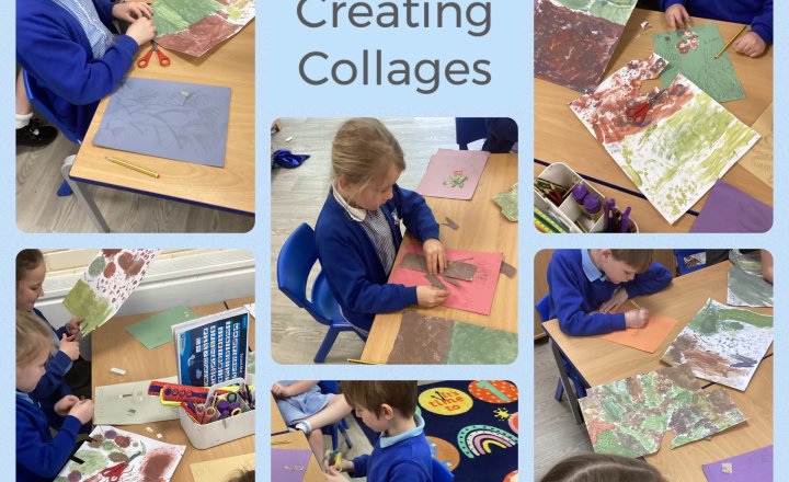 Image of Year 2 - Art - Creating Collages