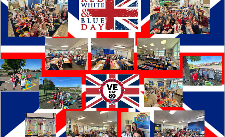 Image of VE Commemoration- Red, white and blue day 