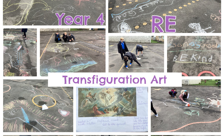 Image of Year 4 - RE: Transfiguration Art