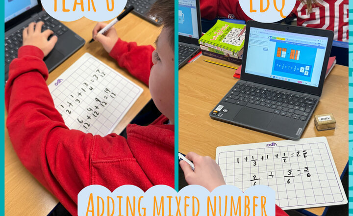 Image of Year 6 - LBQ - Adding Mixed Number Fractions 