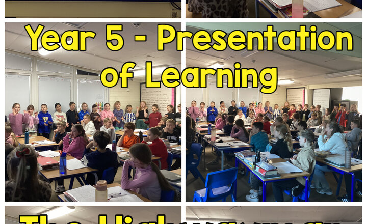 Image of Year 5 - Presentation of Learning