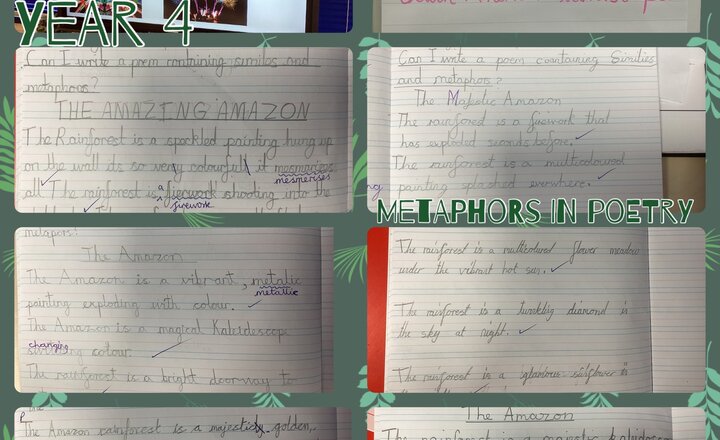 Image of Year 4 - Writing Metaphors in Poetry