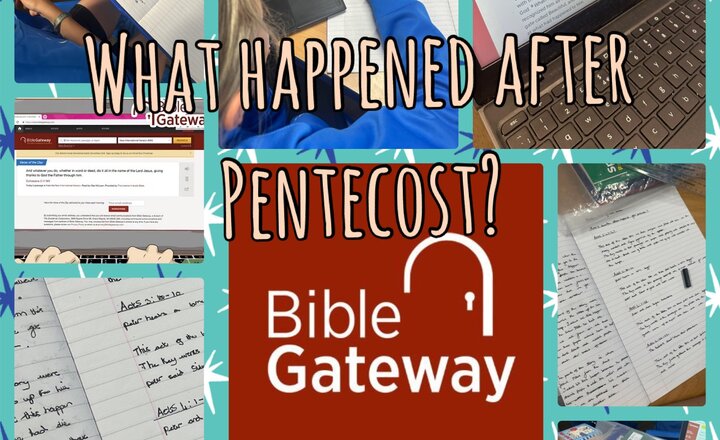 Image of Year 5 - What happened after Pentecost? 