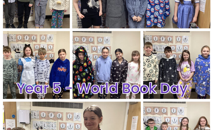 Image of Year 5 - Dressing up for World Book Day 