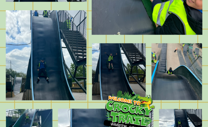 Image of Year 2 - The slides at Crocky Trail