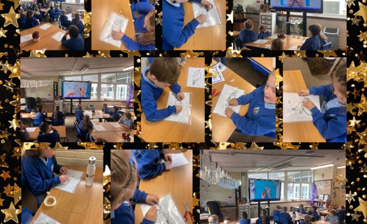 Image of Wire sculpture in Year 4 