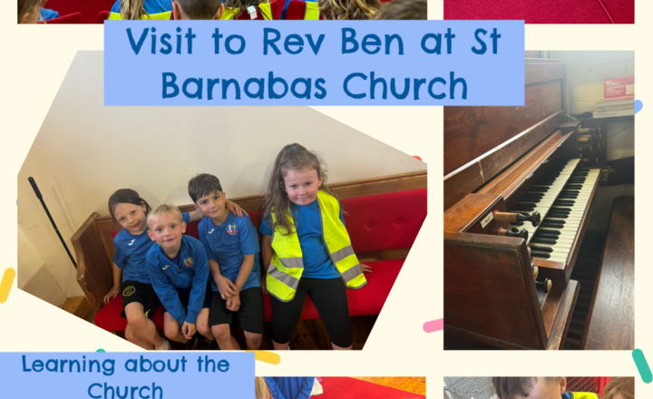 Image of Year 2 and 4 - Visit to St Barnabas Church