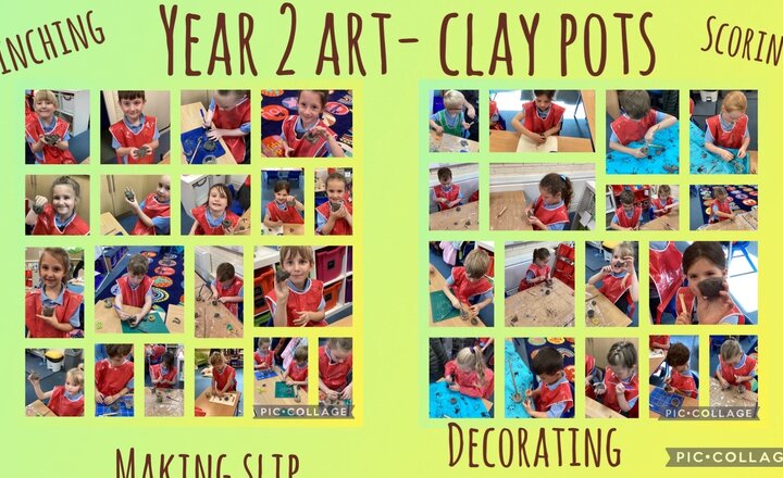 Image of Year 2 Art- Making Clay Pots 
