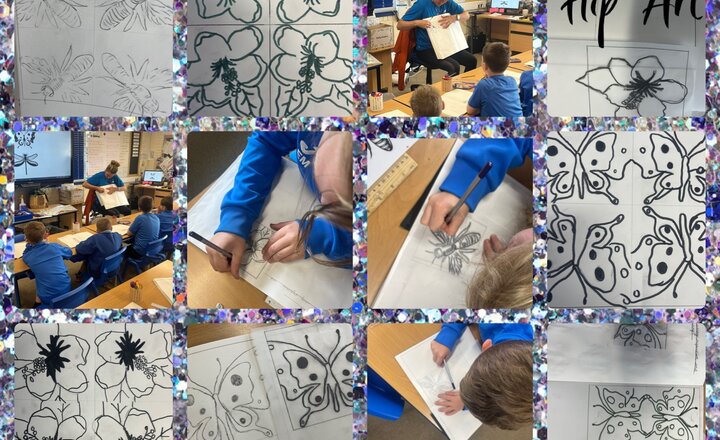 Image of Year 4 Art - Using reflection and symmetry to create patterns 