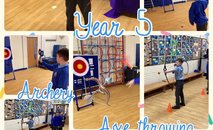 Image of Year 5 - Archery and Axe Throwing 