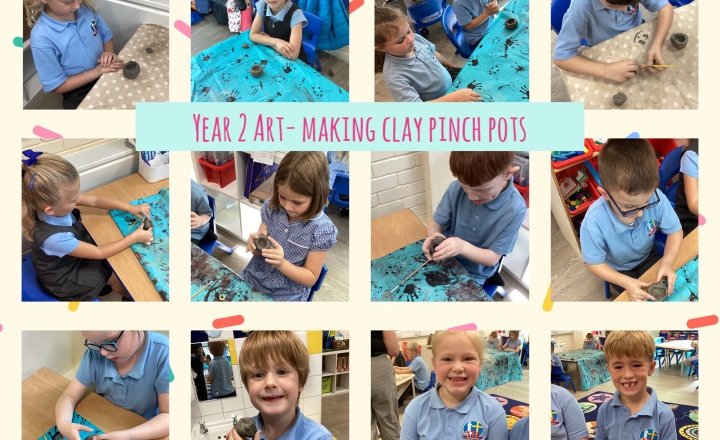 Image of Year 2 Art- Clay Pinch Pots 