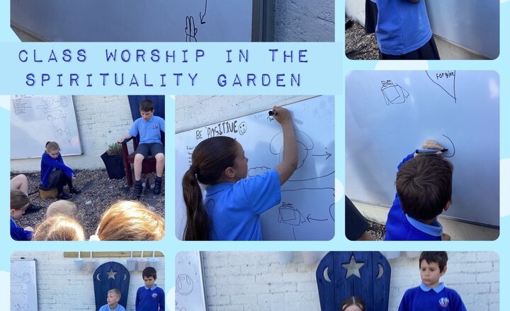 Image of Year 4 - Class Worship in the Spirituality Garden