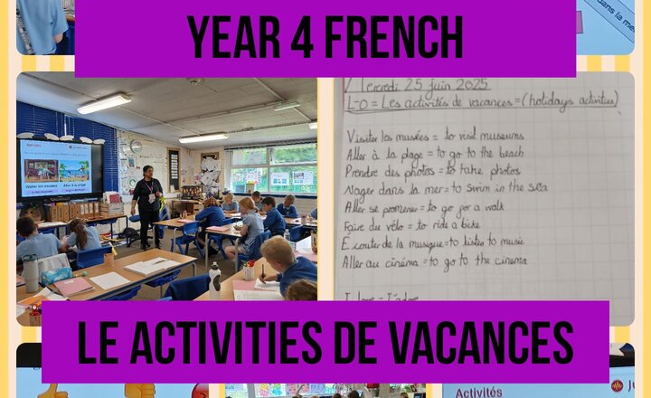 Image of Year 4 - French: Vacances