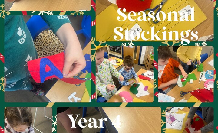 Image of Year 4 Seasonal Stockings - Bringing our design to life 