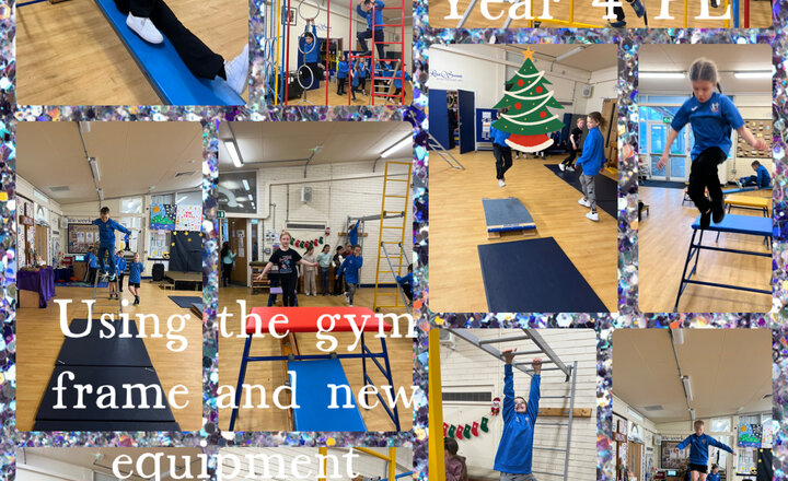 Image of Year 4 PE - Using the Climbing Frame and new Gym Equipment 