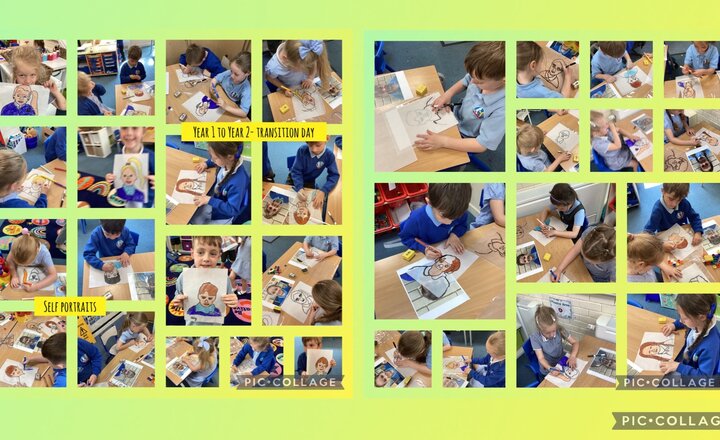 Image of Year 1 to Year 2 Transition Day- Self Portraits 