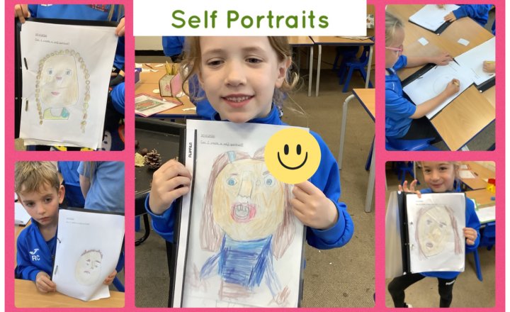 Image of Year 1 Art: Final Self-Portrait