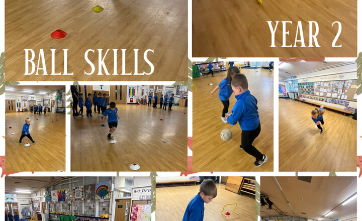 Image of Year 2 Bouncing a ball and dodging 