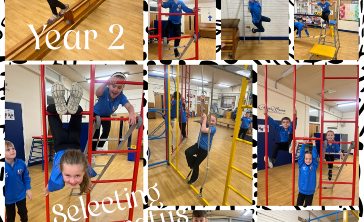 Image of Year 2  Fun on the apparatus 