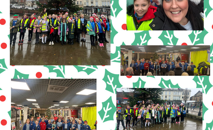 Image of Choir singing at Darwen Market 