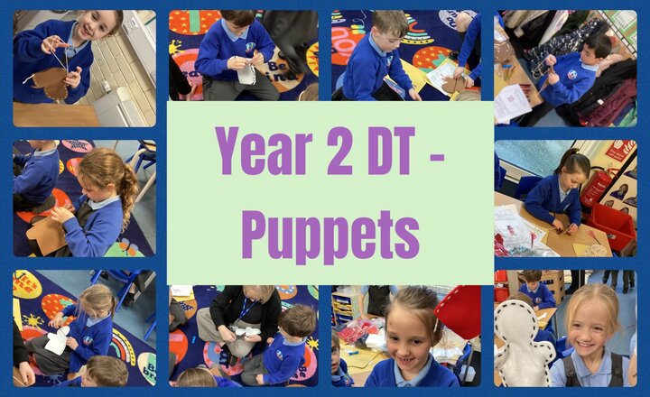 Image of Year 2 - DT - Sewing using a running stitch for our puppets