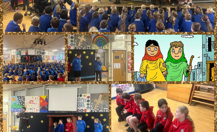 Image of Whole School Worship led by Rev Matt 