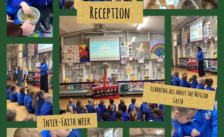 Image of Reception class celebrate Interfaith Week