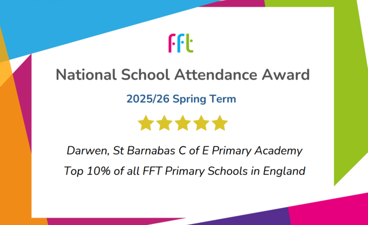 Image of Amazing Attendance Award- Top 10% Nationally
