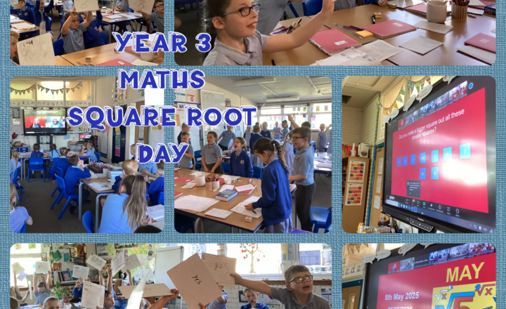 Image of Year 3- Maths- Celebrating Square Root Day with  Nira  Chamberlain