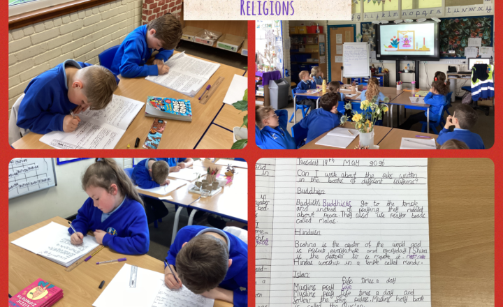 Image of Year 3- R.E- Exploring Religions and their values.