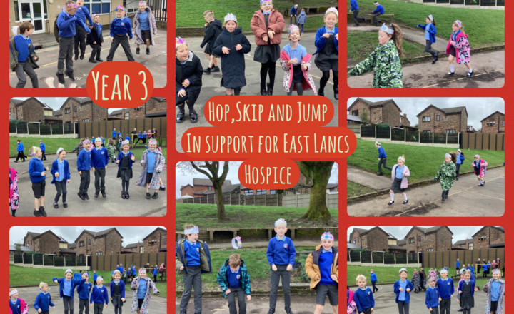 Image of Year 3- East Lancashire Hospice Hop, Skip and Jump