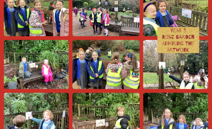 Image of Year 3 visit the Rose Garden
