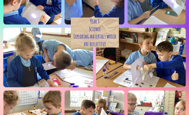 Image of Year 3- Science- Exploring materials which are reflective