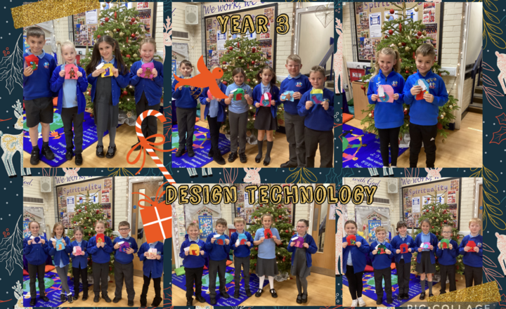 Image of Year 3- Design Technology- Christmas themed pouches