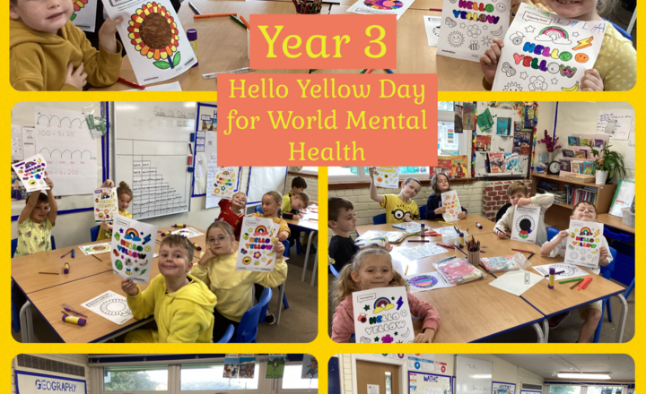 Image of Year 3- Hello Yellow Day for World Mental Health
