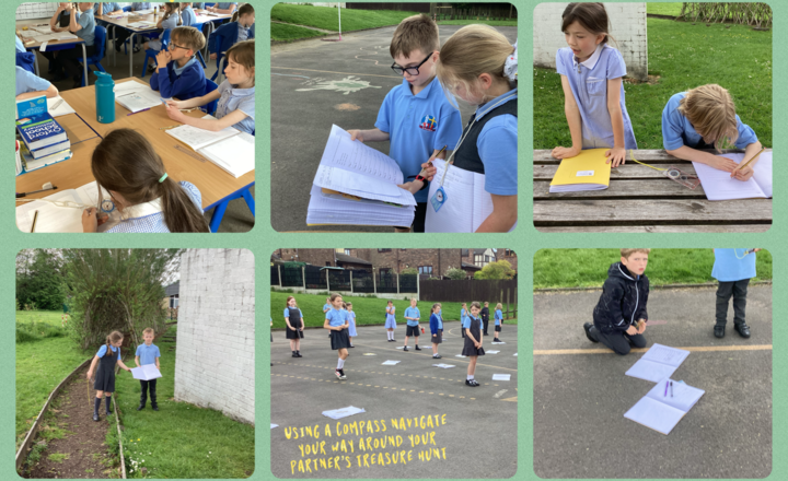 Image of Year 3- Science- Create a set of instructions which need a compass to find the hidden treasure!