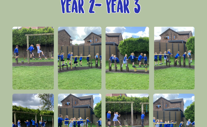 Image of Transition day- Year 2- 3- Exploring the trim trail and KS2 YARD