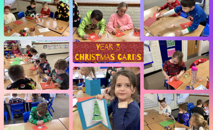 Image of Year 3- 3D Christmas Cards in the making