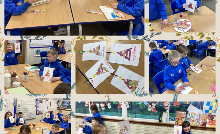 Image of Year 3- Art- Making Christmas cards