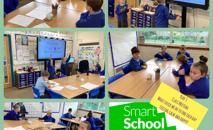 Image of Year 3- Class Meeting- How to end each day feeling calm and happy?