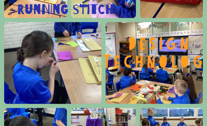 Image of Year 3- Design Technology- Running stitch