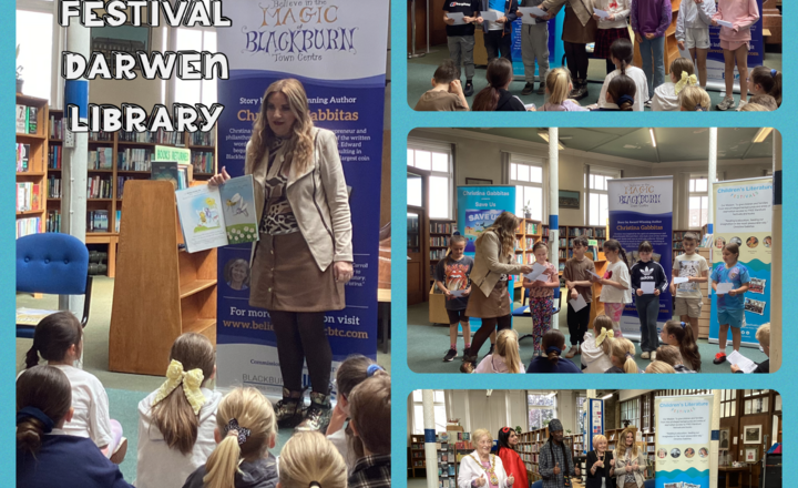 Image of Year 3- Celebrating Literature Festival at Darwen Library